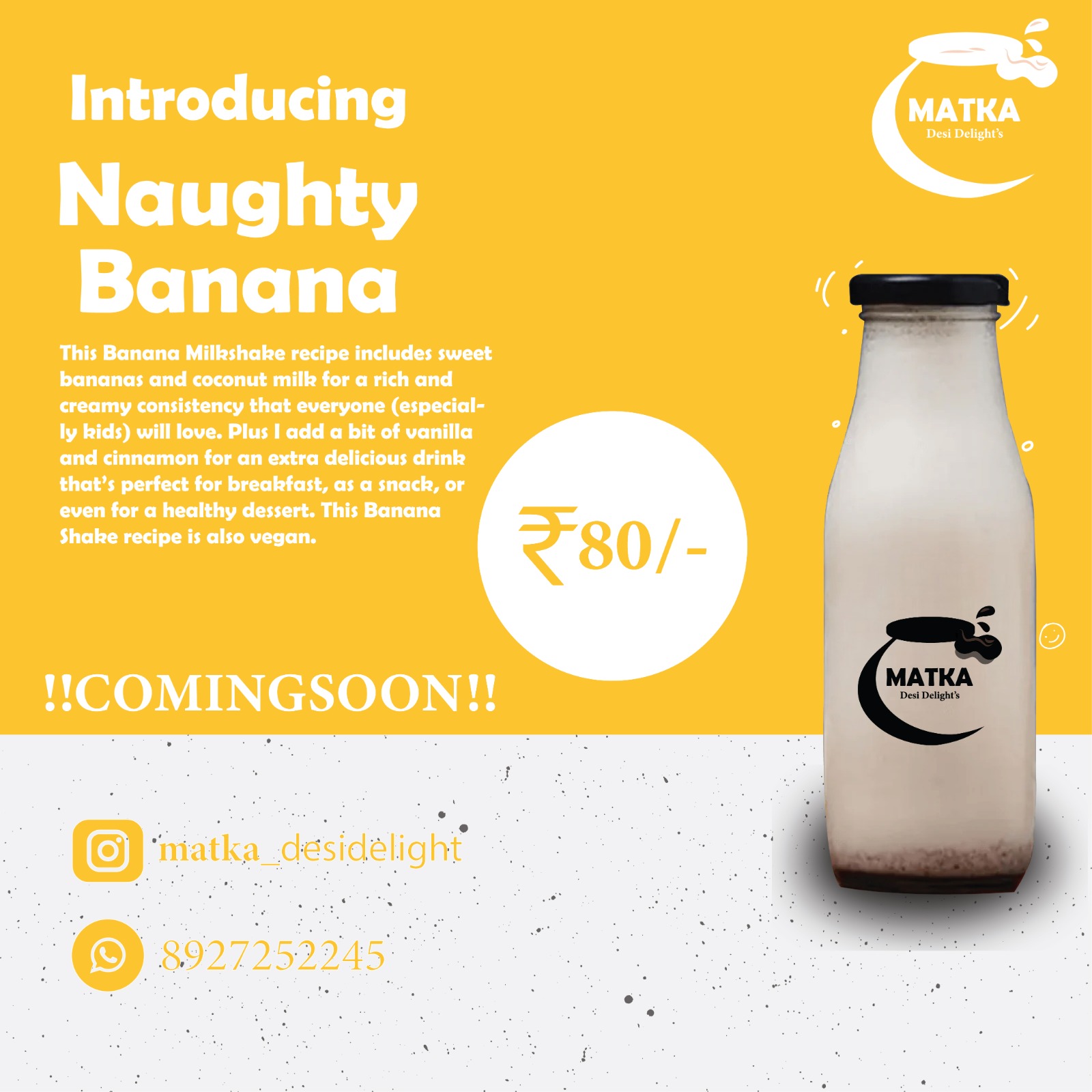 Banana Almond Bliss Banner